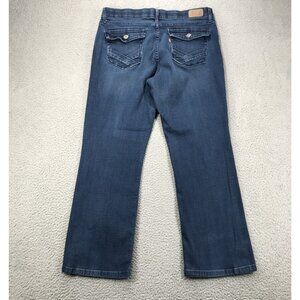 LEVIS 525 Womens Size 14M Perfect Waist Bootcut Flap Pocket HEMMED 27" Inseam